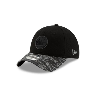 Golden State Warriors Gorra | New Era NBA Tiger Flect 9twenty Adjustable Cap Mexico - Negros
